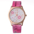 stainless steel PU alloy Ordinary glass mirror Fashion Watches Pink NHSY0768picture13